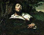 Gustave Courbet Wounded Man painting